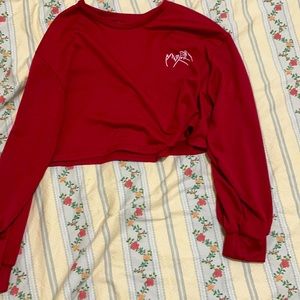 Shein Long sleeve cropped tee